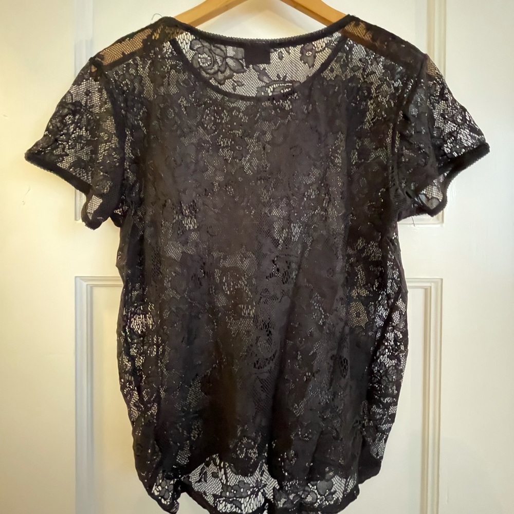 Urban Outfitters Black Lace Top